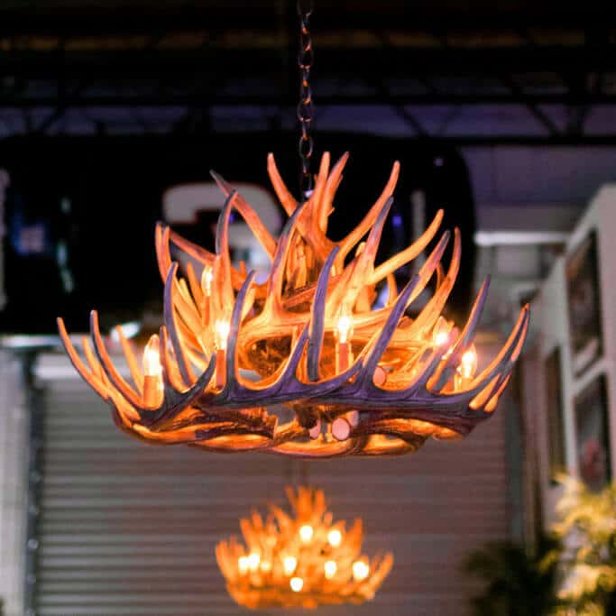 Rustic Antler Chandelier