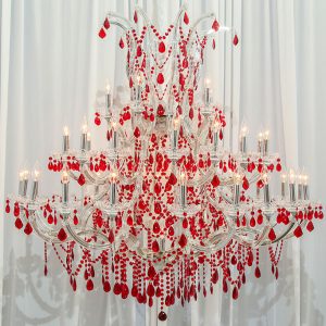 Fire on Ice Chandelier
