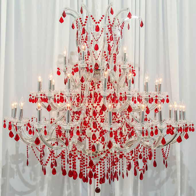 Fire on Ice Chandelier
